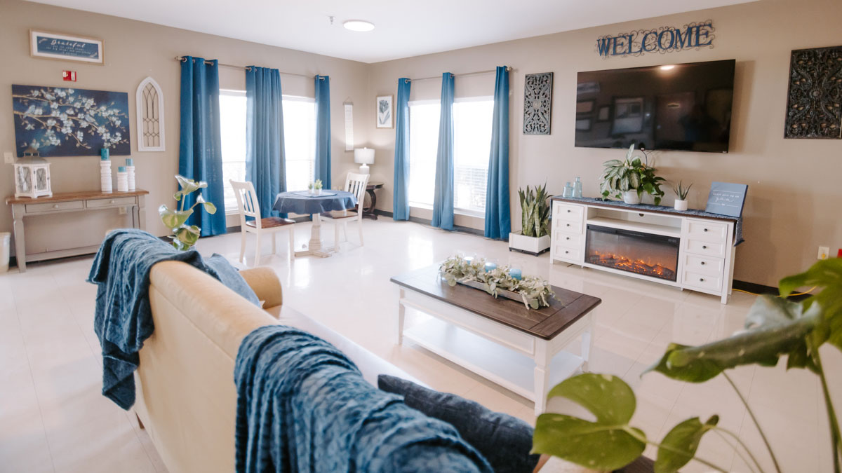 Living Area at Lake Village Rehabilitation and Care Center