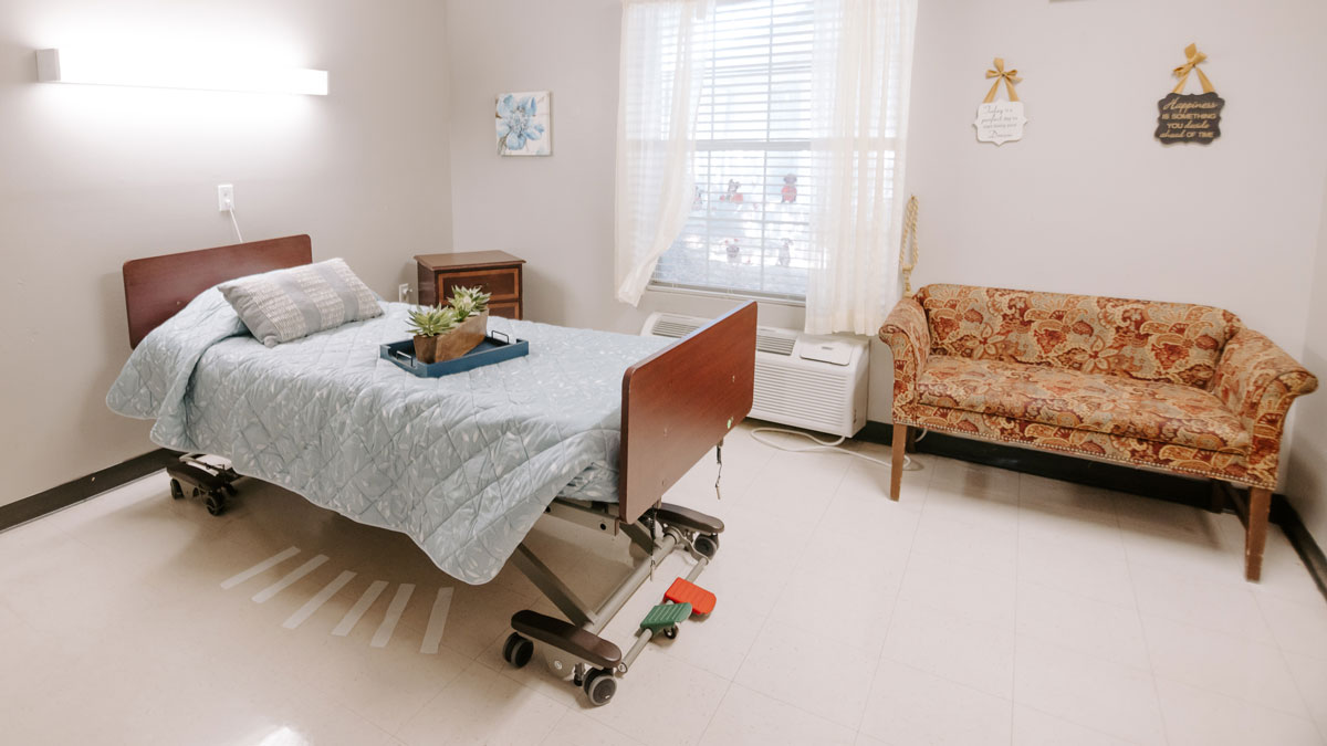 Patient Room at Lake Village Rehabilitation and Care Center